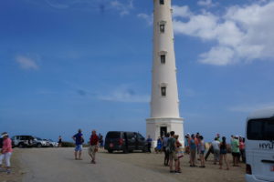 I like the clouds and the California Lighthouse in Aruba